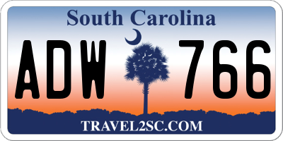 SC license plate ADW766
