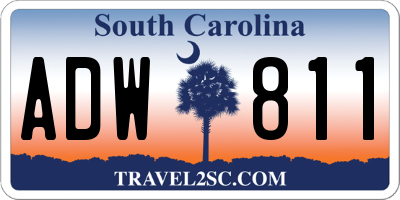 SC license plate ADW811