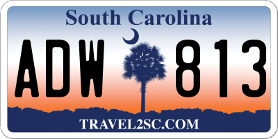 SC license plate ADW813