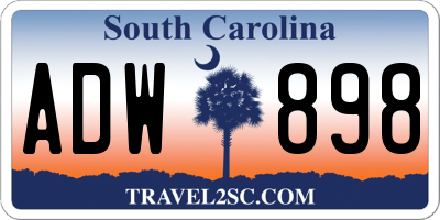 SC license plate ADW898