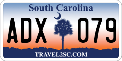 SC license plate ADX079