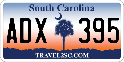 SC license plate ADX395