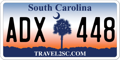 SC license plate ADX448