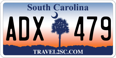 SC license plate ADX479