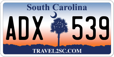 SC license plate ADX539