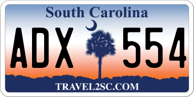 SC license plate ADX554
