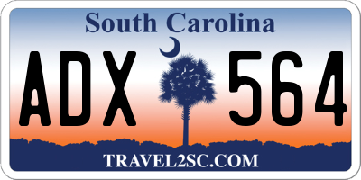 SC license plate ADX564