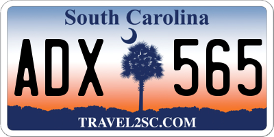 SC license plate ADX565