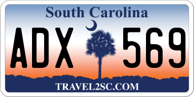 SC license plate ADX569
