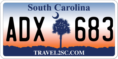 SC license plate ADX683