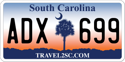 SC license plate ADX699