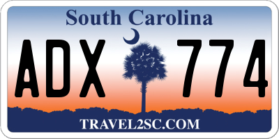 SC license plate ADX774