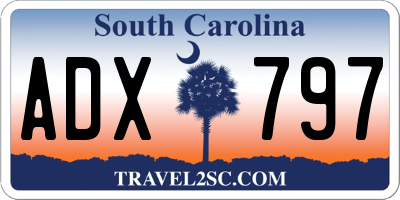 SC license plate ADX797