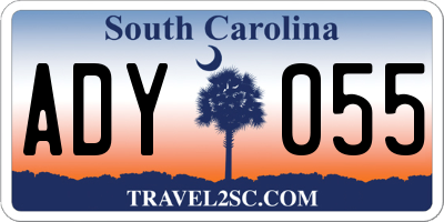 SC license plate ADY055