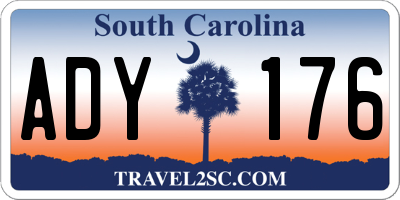SC license plate ADY176