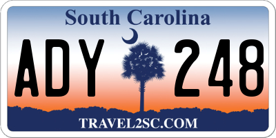 SC license plate ADY248