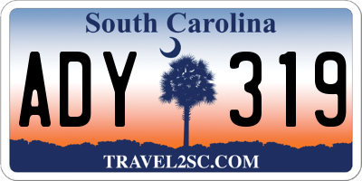 SC license plate ADY319