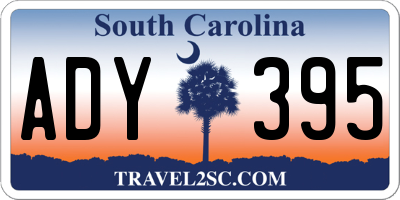 SC license plate ADY395