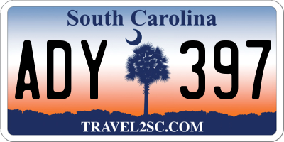 SC license plate ADY397