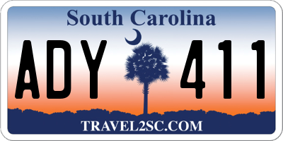 SC license plate ADY411