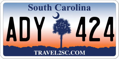 SC license plate ADY424