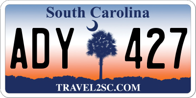 SC license plate ADY427