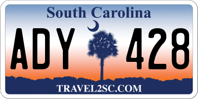 SC license plate ADY428