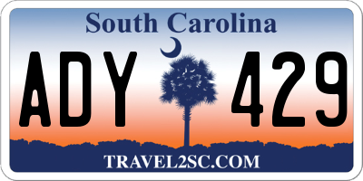SC license plate ADY429