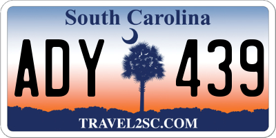 SC license plate ADY439