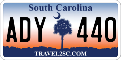 SC license plate ADY440