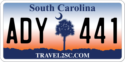 SC license plate ADY441