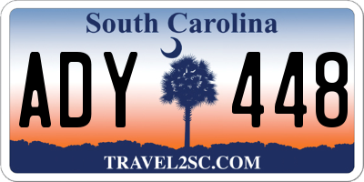 SC license plate ADY448