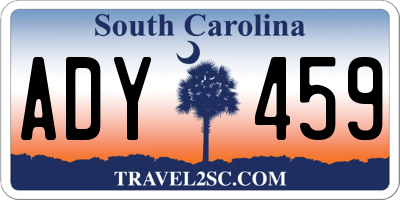 SC license plate ADY459