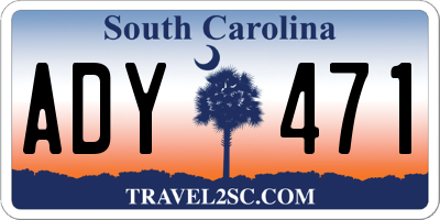 SC license plate ADY471