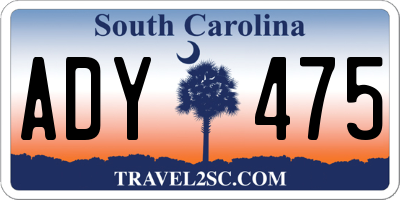 SC license plate ADY475