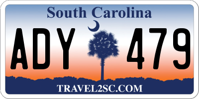 SC license plate ADY479