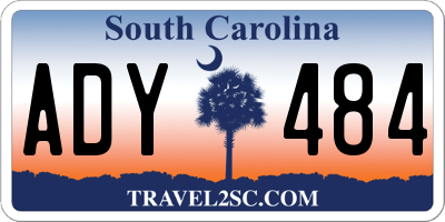 SC license plate ADY484