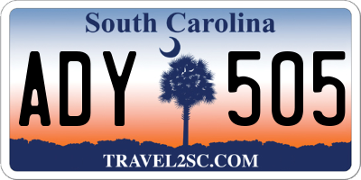 SC license plate ADY505