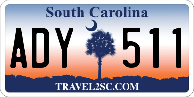 SC license plate ADY511