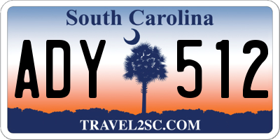 SC license plate ADY512