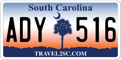 SC license plate ADY516