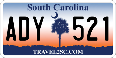 SC license plate ADY521