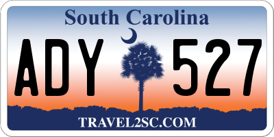 SC license plate ADY527
