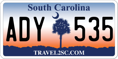 SC license plate ADY535