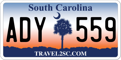 SC license plate ADY559