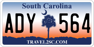 SC license plate ADY564