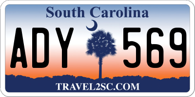 SC license plate ADY569