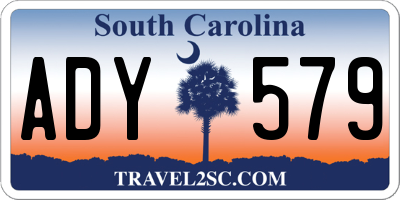 SC license plate ADY579