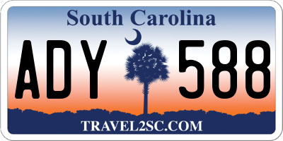 SC license plate ADY588