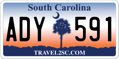 SC license plate ADY591